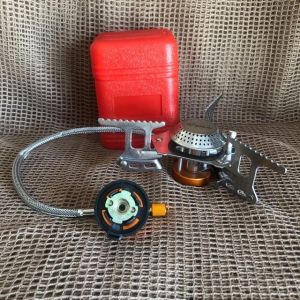 Halin Portable Foldable Camping Stove with Butane Adapter