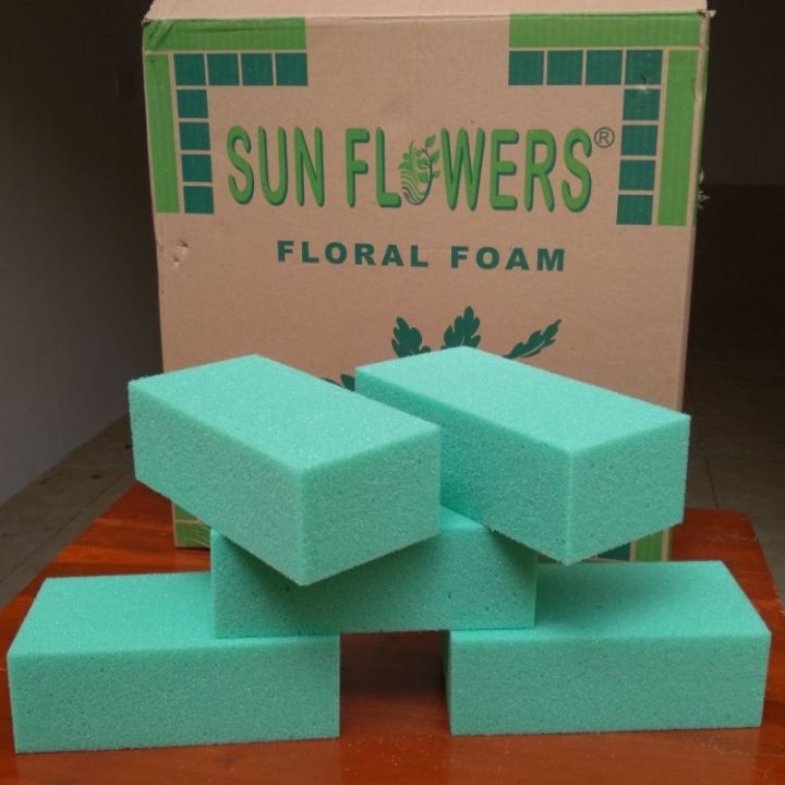 Busa Kering Busa Buket Bunga Ukuran 20 x 9.5 x 6 Gabus Rangkai Floral Foam Oasis Media Spon Tancap Menancap Dekorasi Vas Bucket Spons Tusuk Menancapkan Merangkai  Wedding Sponge Dekor Hias Hiasan Keras Flower Dry Murah Bagus Hijau Shopping Arena Malang