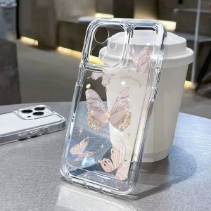 SOFTCASE TRANSPARAN MOTIF KUPU KUPU XIAOMI REDMI NOTE 7 8 9 10 11 4G 11S 11 PRO 4G 5G 12 PRO 10 5G A1 4G POCO M4 M5 M3 X3 PRO BD3717  Casing Pearl Butterfly