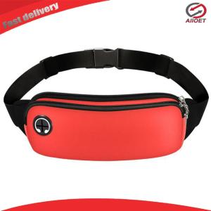 【Alloet】 Lightweight Running Bag with Adjustable Strap Fashion Waist Pack Dual-Layer Sports Waist Pack for Fishing Travel Running