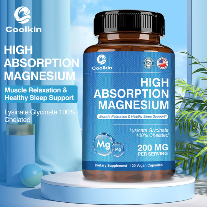 CoolkinHIGH ABSORPTION MAGNESIUM Capsules100 Chelated Lysine
