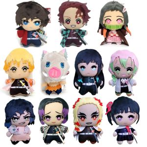 SHEBE668 Kamado Nezuko Soft 15cm Cartoon Figure Tomioka Giyu Bag Pendat Kids Gifts Women Gift Kamado Tanjirou Demon Slayer Doll Plush Keychain Stuffed Plush Doll Plush Toys