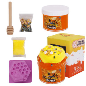 Slime Bee Cow Head Glue diy Crystal clay slime kit Making a set of foaming glue