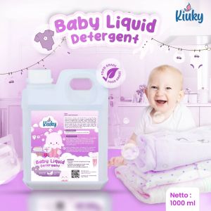 KIUKY Baby Liquid Detergent / Deterjen Bayi / Baby Laundry Detergent Liquid 1 Liter Natural