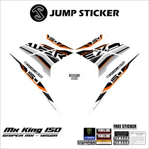 Stiker striping mx king 150 grafis variasi 044