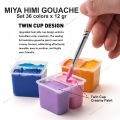 Miya Himi GOUACHE Paint set TWIN 36 / 48 colors x 12gr. 