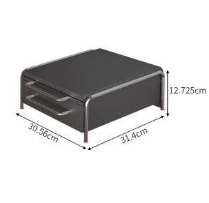 💟SOLUTION65💟 Dustproof Metal Drawer with Divider Rack Coffee Machine Stands Coffee Machine Holder Coffee Machine Rack Coffee Capsule Storage Drawer Instant Powder Drink Storage Rice Cooker Stand Rice Cooker Holder Air Fryer Stand Air Fryer Holder