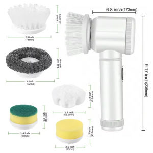 Kitchen Electric Cleaning Brush Multifunctional Handheld Wireless Cordless Clean Spin Scrubber Brush Household