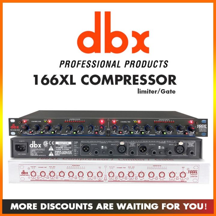 DBX 166XL professional compressor Two-chamber high precision, pressure