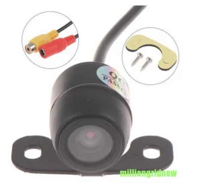 Camera Lùi cam de quan sát phía sau hậu xe hơi ô tô tròn góc rộng 170 độ có đèn led cảnh báo chống nước chói lóa nhẹ