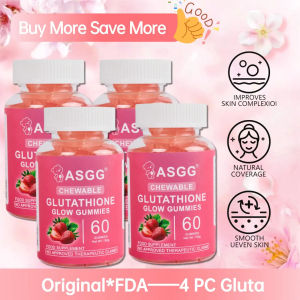 【Buy 1 Take 1 】ASGG Glutathione Glow Gummies Chewable Collagen Vitamins Apple Cider Vinegar FDA Skin Brightness Digestive Aid Antioxidant Protection Overall Wellness Better Dietary Defense Against Everyday Environmenta  Healthcare Beauty Supplement