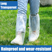 Disposable rain shoes shoe covers rainy day waterproof non-slip transparent plastic outdoor thickened wear-resistant雨鞋鞋套