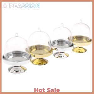 [A Peassion]💖[HOT SALE]🎈🎈 4Pcs Clear Candy Dessert Holder Cupcake Display Stand Tray Wedding Gift Boxs