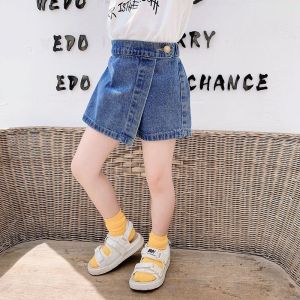Kid Shorts Baby Girl Shorts Culottes Jeans Blue Casual Shorts Ootd For Kids Girl