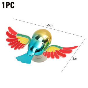 2PCS Funny Car Flying Bird Decoration Wind Powered Flapping Wings Auto Hood Ornament Motorcycle Styling Creative Exterior Accessories