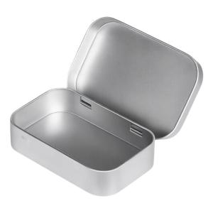 Retro Iron Organizers Tins With Flips Lid Household Storage Solution Portable 2 Pieces Set