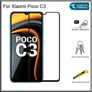 PROMO Bisa ( COD ) Full Tempered Glass Poco X5 5G C3 2020 Anti Gores Kaca Pengiriman Cepat