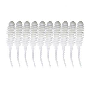 10pcs Mini Needle Tail Soft Baits Simulation Lures Fishing Lure Silicone Tiny Worm Baits Fishing Tackle Accessories