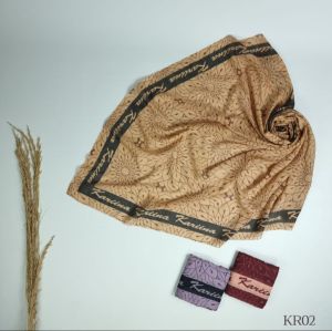 [COD] Hijab Segi Empat Voal Katun Motif Premium