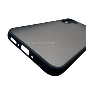 Ốp lưng cứng nhám mờ viền màu bảo vệ camera cho Samsung Galaxy A34