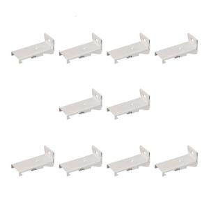 10 Piece Side Mounted Curtain Track Brackets Heavy Dvty Metal Wall Mounting Curtain Rails Holder Clip For Home Decors