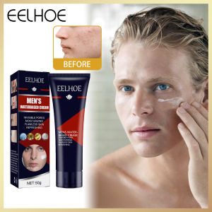 Eelhoe Men‘s BB Cream Revitalising Nourishing Natural Whitening Foundation Lazy Tone Face Cream Concealer Makeup Base Cream Oil-control Men Lift Anti Cream Acne Pores Day Whitening Firming Shrink Moisturizing Cream