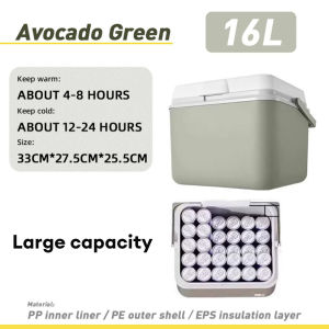 Cooler Box 6L-16L-30L Beer Chiller Drink Cooler For Outdoor Picnic Hiking Fishing Large-capacity insulated box