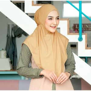 NAYSILA KHIMAR JERSEY BERGO NONPET INSTANT NASILA / HIJAB BERGO NON PED JERSEY SIZE M MENUTUP DADA