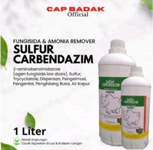 DESINFEKTAN CAP BADAK/ MENJAGA KANDANG TERNAK DAN TUMBUHAN/  SULFUR CARBENDAZIM