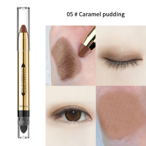 Double End Glitter Eye Shadow Stick Pencil Eyeshadow Makeup Highlighter Waterproof Shimmer Base Primer