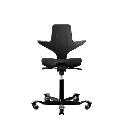 【Flokk】HÅG Capisco Puls 8020 - Support Computer Chair Office Chair Saddle Chair Ergonomic Chair Swivel Chair Study Chair Riding Chair | Cura - Standard