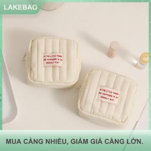 【LAKEBAO】 Nhỏ của phụ nữ Túi mỹ phẩm cho trang điểm đóng gói Cubes Du Lịch tổ chức yếu tố cần thiết cáp bộ sạc Pouch lưu trữ nhà vệ sinh túi phụ nữ