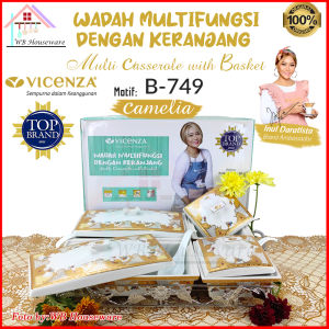 Vicenza Multi Casserole - Wadah Saji Makanan Snack B749 Motif Camelia