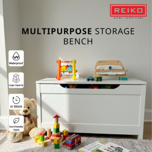 【READY STOCK】Large Capacity Multipurpose Storage Bench Toy Storage Box Simpan Barang Storage Box