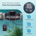 INKBIRD 6 Inches Inline Duct Exhaust Fan with Smart Controller Variable Fan Speed Temperature and Humidity Control HVAC Vent Blower for Grow Tents Hydroponic Cultivation Kitchens IVC-001W. 