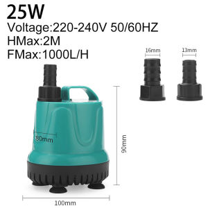 Teekland 5/8/18/25/40/60W Aquarium Amphibious Bottom Suction Water Pump Multifunctional Filter Silent Submersible Water Pump Aquarium Tank Pump