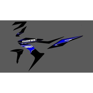 STRIPING STIKER TRANSPARAN SONIC 150R NEW LIS SIMPLE RACING BISA CUSTOM DESAIN - SSNC-UV - GSI