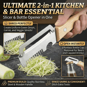 3-in-1 Multifunctional Stainless Steel Onion Cutter Vegetable Chopper Shredder Can Opener Vegetables Cutting Fork Kitchen Gadgets