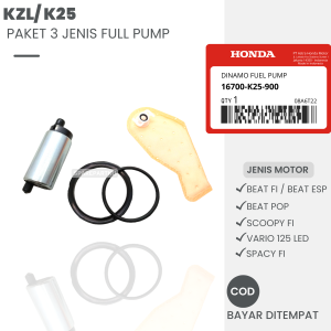(KZL) PAKET 3 JENIS ROTAK + FILTER FULL PUMP + ORING FULL PUMP BEAT FI/ ESP SCOOPY FI BEAT POP VA
