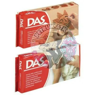 [PCS] DAS MODELLING CLAY 500 GRAM PUTIH / TERRACOTTA COKLAT*