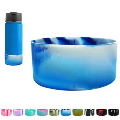 Protective Silicone Boot for Aquaflask 14 18 20 22 24oz 32&40oz Wide Mouth Water Bottles BPA Free Anti-Slip Bottom Sleeve Cover for Stainless Steel Water Bottle