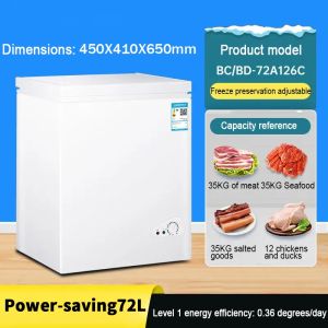 Freezer Inverter Small Freezer Household Energy-Saving Chest Freezer Mini Refrigeration