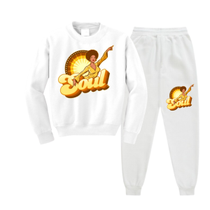 Setelan Outer Dan Celana Anak Perempuan Sweatershirt Crewneck Purride Dan Celana Jogger