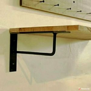 Rak Besi Siku Besi Ambalan Rak rak dapur rak sepatu rak dinding rak sudut Penyangga papan rak dinding gantungan baju Rak Sudut Rak tempel Sepasang 20x30cm.