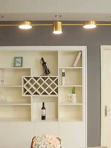 Modern Minimalist Led Pendant Light Luxury Golden Dining Table Hanging Lamp Living Room Kitchen Dining Bar Ceiling Pendant Lamp Villa Minimalist ChandelierFast shipping