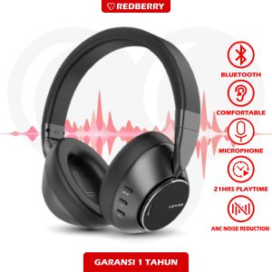 Headphone Bluetooth 5.3 LENYES LH23 ANC STUDIO HIFI BASS wireless stereo headset bando with HD microphone original