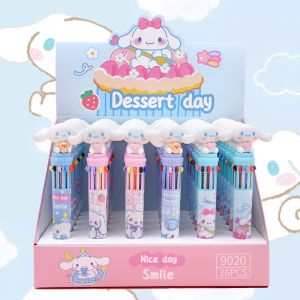 Pen Warna Pelbagai Sanrio Cinnamoroll Kuromi 10 Warna Tekan Cute Pen Pelajar Perempuan Comel Banyak Warna Dalam Satu Pen Sanrio Multicolor 10 Color Ballpoint Pen Push Pen Multi Function Kuromi Cinnamoroll 三丽鸥圆珠笔库洛米多色按压式笔彩色十色按动多功能少女可爱学生 A241