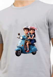 Kaos Pria 3 Dimensi Motif Animasi Vespa Couple Tshirt Oblong Katun 24s H0226 By Hans & co