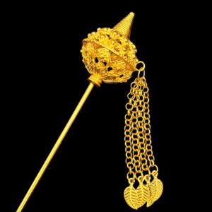 ปิ่นปักผม ปิ่นระย้า ปิ่นพลอยเทียม ปิ่นตุ้งติ้ง ปิ่นเงิน 4 สี / สินค้าพร้อมส่งจากประเทศไทย