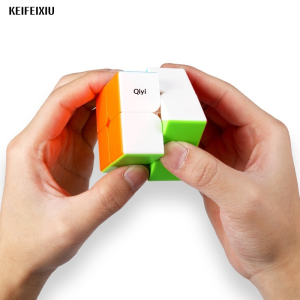 Bright 2x2 Magic Cube Puzzle for Kids - Fun Brain Teaser Toy with Smooth Rotation and Colorful Design